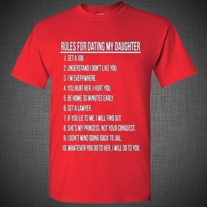 Rules for dating my daughter funny DADD Father's day gift dad T Shirt Tank Top