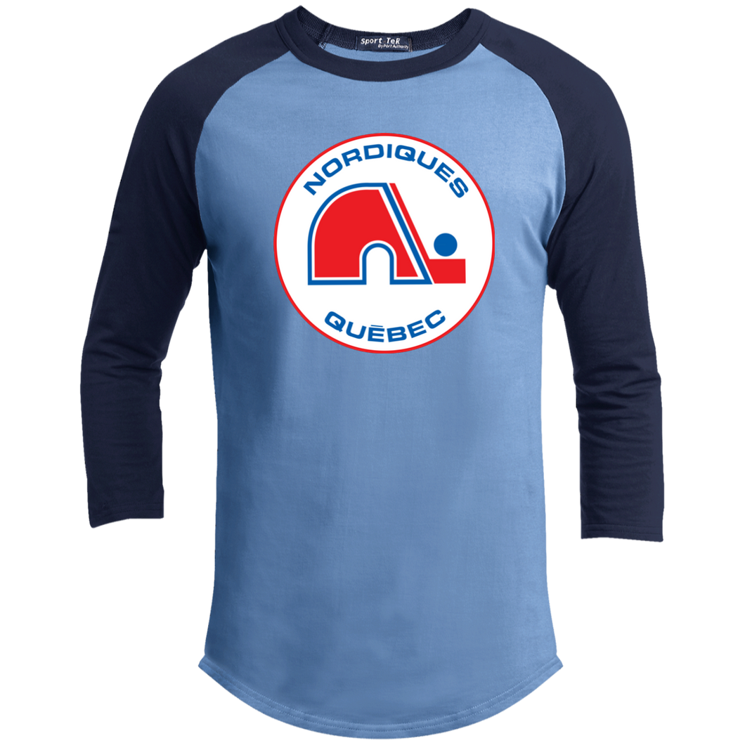 Quebec Nordiques, Retro, Hockey, Jersey, Logo, IHL, 1970'S, Seventies, 3/4 Sleev