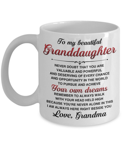 BEAUTIFUL GRANDDAUGHTER - 11oz Coffee Mug