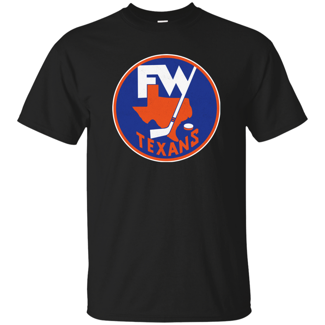 Fort Worth Texans, Hockey, CHL, Retro, 1970's, Throwback, Jersey Logo, T-shirt