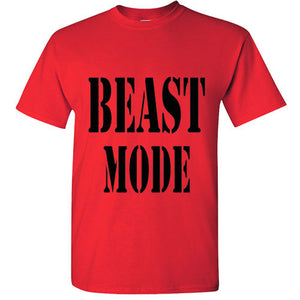 Marshawn Lynch BEAST MODE Kids youth t shirt body building Gym funny tee