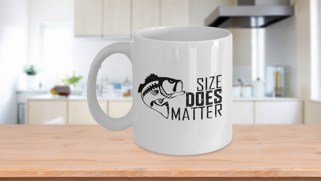 MyFaveGift Funny Fisherman Gift Idea Fishing Mug Fish Lover Bass Fisher Gift Big