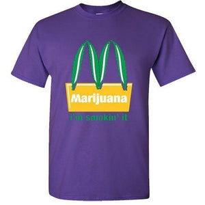 Marijuana T Shirt I'm smoking it best buds weed dope Cannabis plant pot grass