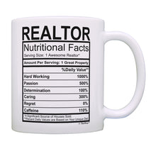 Load image into Gallery viewer, Realtor Gifts for Women Realtor Nutritional Facts Realtor Coffee Mug Tea Cup