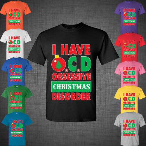 CHRISTMAS gift t shirt funny christmas OCD obsessive christmas disorder tank top