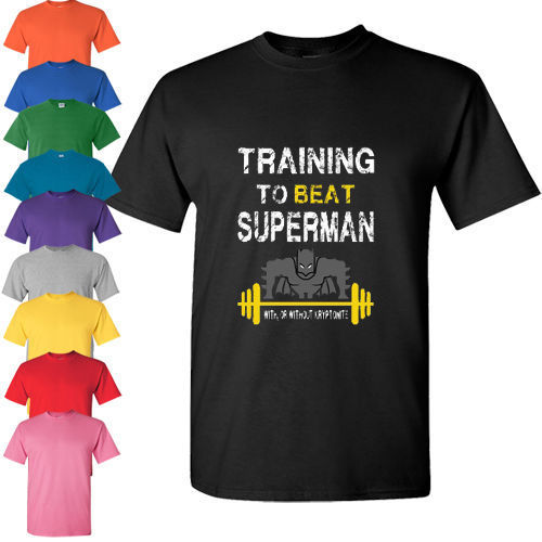 Train Insaiyan Gym T-Shirt Training to Beat Superman with or without Kryptonite