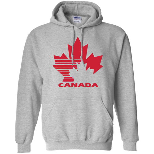 Team Canada, Retro, 80's, Hockey, Logo, Jersey, G185 Gildan Pullover Hoodie 8 oz