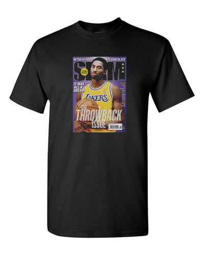 KOBE SLAM THROWBACK ISSUE MEN'S HEAVY COTTON T-SHIRT TEE NEW - BLACK