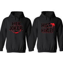 Load image into Gallery viewer, Halloween costume couple matching Her Joker His Harley Jacket Hoodie Sweatshirt