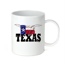 Load image into Gallery viewer, Coffee Cup Mug Travel 11 15 oz Texas State Flag Longhorn Cattle Texan Pride