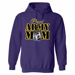 PROUD ARMY MOM US ARMY military cool present for Mom HOODIE Jacket sweatshirt