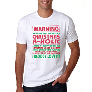 Bah Humbug Christmas-a-holic - Mens/Womens Funny T-Shirt - Love Hate Xmas