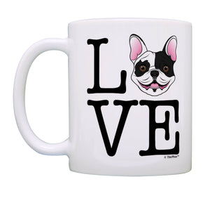 French Bulldog Gifts Love Frenchie Dog Mug Dog Mom Gifts Coffee Mug Tea Cup