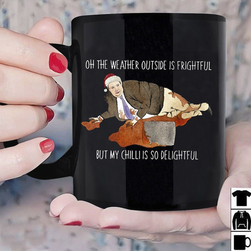 The Office Kevin Malone My Chilli Is So Delightful Mug Black Ceramic 11oz Cup