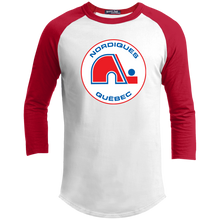 Load image into Gallery viewer, Quebec Nordiques, Retro, Hockey, Jersey, Logo, IHL, 1970&#39;S, Seventies, 3/4 Sleev