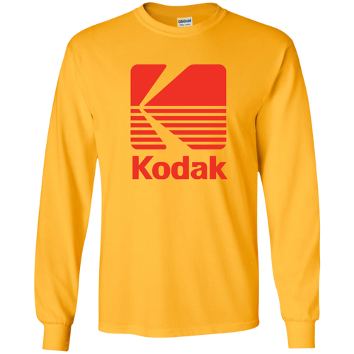 Kodak Film, Camera, Photography, Photographer, Retro Logo, Long Sleeve T-Shirt