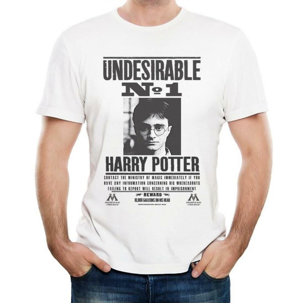 Harry Potter Wanted Poster - T-Shirt Gift - Mens/Womens Undesirable Number 1