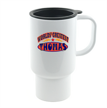 Load image into Gallery viewer, Coffee Cup Mug Travel 11 15 oz World's Greatest Best Thomas