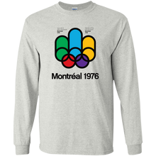 Load image into Gallery viewer, Montreal, 1976, Retro, Quebec, Canada - G240 Gildan Long Sleeve T-Shirt