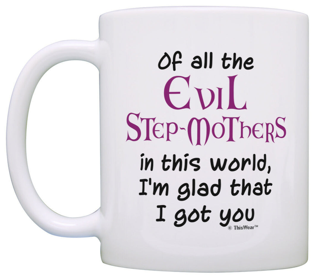 Stepmom Gifts Of All the Evil Step Mothers I'm Glad I Got Coffee Mug Tea Cup