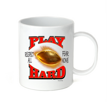 Load image into Gallery viewer, Coffee Cup Mug Travel 11 15oz Sports Football Play Hard Respect All Fear None