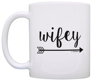 Wedding Gifts for Wife Wifey Birthday Gifts for Wife Coffee Mug Tea Cup