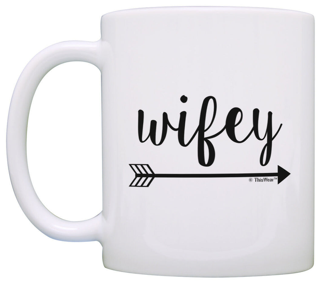 Wedding Gifts for Wife Wifey Birthday Gifts for Wife Coffee Mug Tea Cup