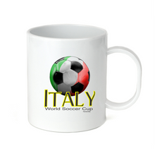 Load image into Gallery viewer, Coffee Cup Mug Travel 11 15 oz Italy World Soccer Cup Sports Ball