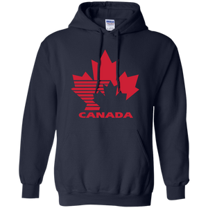 Team Canada, Retro, 80's, Hockey, Logo, Jersey, G185 Gildan Pullover Hoodie 8 oz