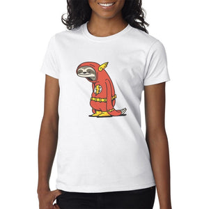 Sloth Flash - Mens/Womens Novelty T-Shirt - Funny Superhero Gift Barry Allen