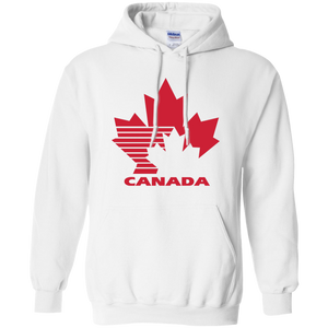 Team Canada, Retro, 80's, Hockey, Logo, Jersey, G185 Gildan Pullover Hoodie 8 oz