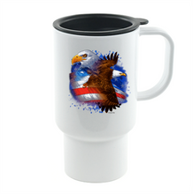 Load image into Gallery viewer, Coffee Cup Travel Mug 11 15 Oz Patriotic USA America American Eagle Decorative