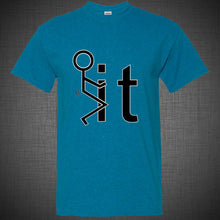 Load image into Gallery viewer, F**k It Funny College Party T-SHIRT humor stick man fck it Tee