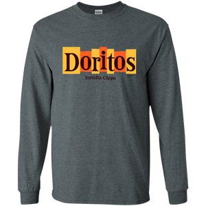 Doritos, Tortilla, chips, Cheese, Munchies G240 Gildan Long Sleeve T-Shirt