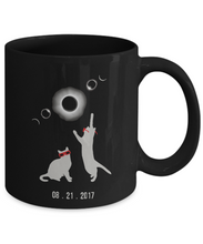 Load image into Gallery viewer, Cat Total Solar Eclipse Funny Mug - 11oz Coffee Mug