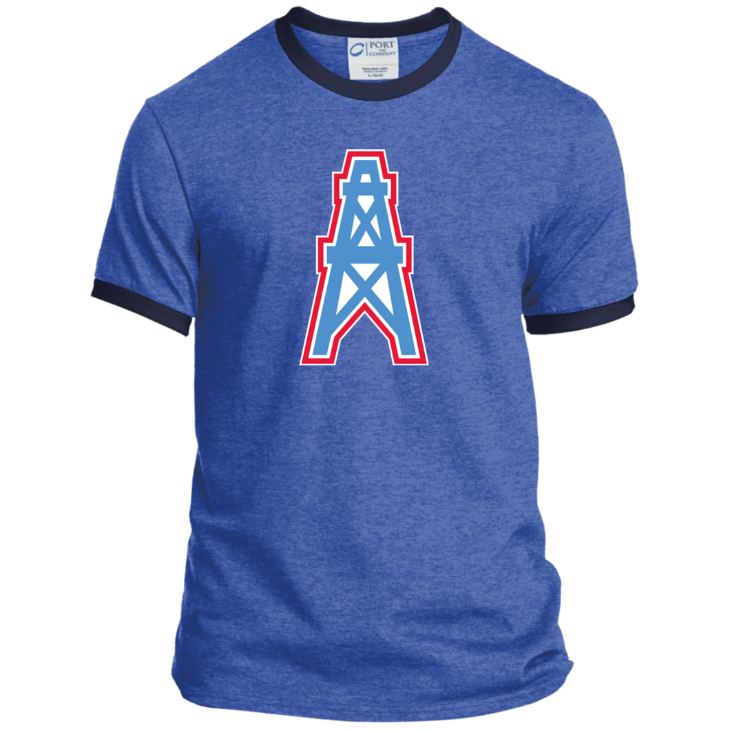 Houston Oilers - PC54R Port & Co. Ringer Tee