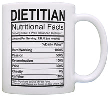 Load image into Gallery viewer, Registered Dietitian Gifts for Women Dietitian Nutritional Coffee Mug Tea Cup