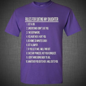 Rules for dating my daughter funny DADD Father's day gift dad T Shirt Tank Top