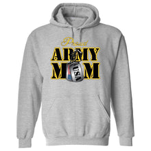 Load image into Gallery viewer, PROUD ARMY MOM US ARMY military cool present for Mom HOODIE Jacket sweatshirt