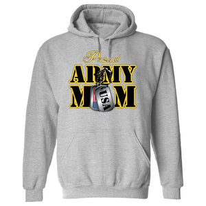 PROUD ARMY MOM US ARMY military cool present for Mom HOODIE Jacket sweatshirt