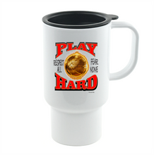 Load image into Gallery viewer, Coffee Cup Mug Travel 11 15 oz Sports Basketball Play Hard Respect All Fear None
