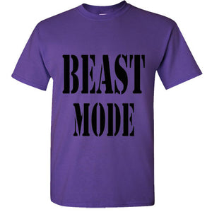 Marshawn Lynch BEAST MODE Kids youth t shirt body building Gym funny tee