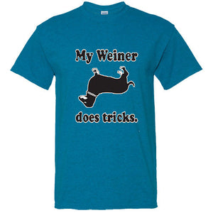 My Weiner Does Tricks Dachshund Funny Tee Rude College Humor T Shirt hot dog