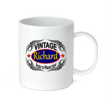 Load image into Gallery viewer, Coffee Cup Mug Travel 11 15 oz Richard Vintage Aged To Perfection