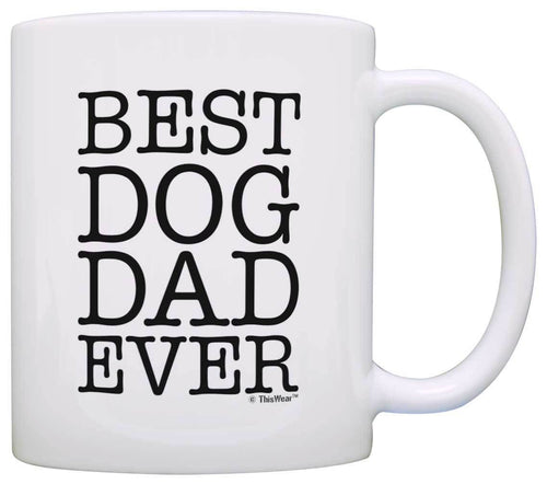 Dog Lover Gifts Best Dog Dad Ever Pet Owner Rescue Coffee Mug Tea Cup