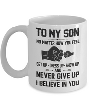 Load image into Gallery viewer, To My Son Coffee Mug Kids Cup Father Mother Son Mug Gift For Little Boy Love m7