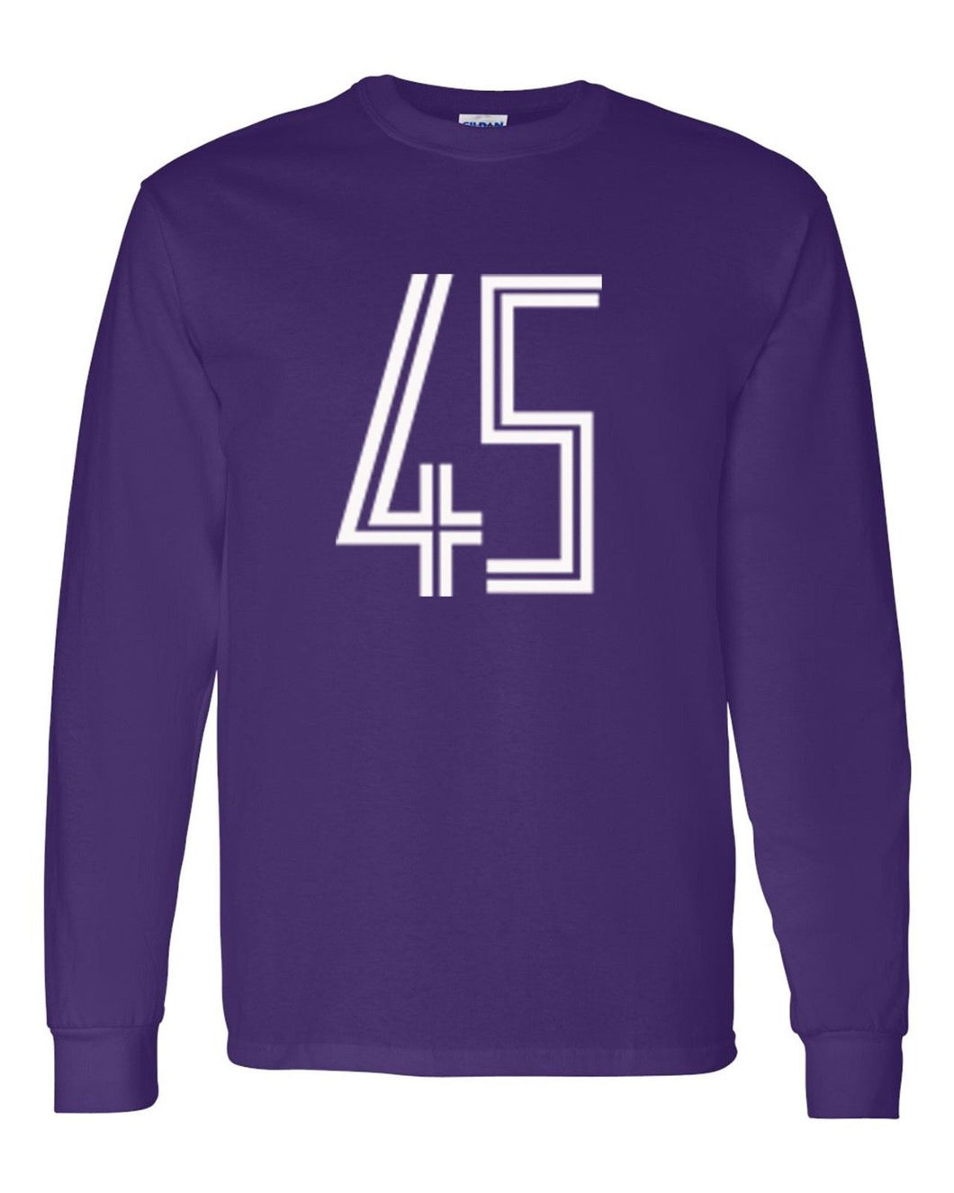 JORDAN 45 MEN'S LONG SLEEVE T-SHIRT SNEAKER TEE CONCORDS 11 XI NEW - PURPLE