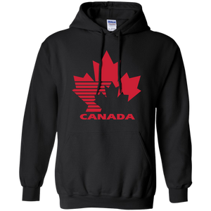 Team Canada, Retro, 80's, Hockey, Logo, Jersey, G185 Gildan Pullover Hoodie 8 oz