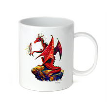 Load image into Gallery viewer, Coffee Cup Mug Travel 11 15oz Fantasy Dragon Fairy Goth Rebel Mythical Creature