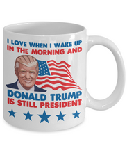 Load image into Gallery viewer, President Donald Trump Coffee Mug Funny Cup 11 oz US Make America Great Again